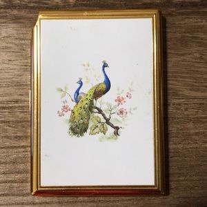 Vintage peacock cigarette case